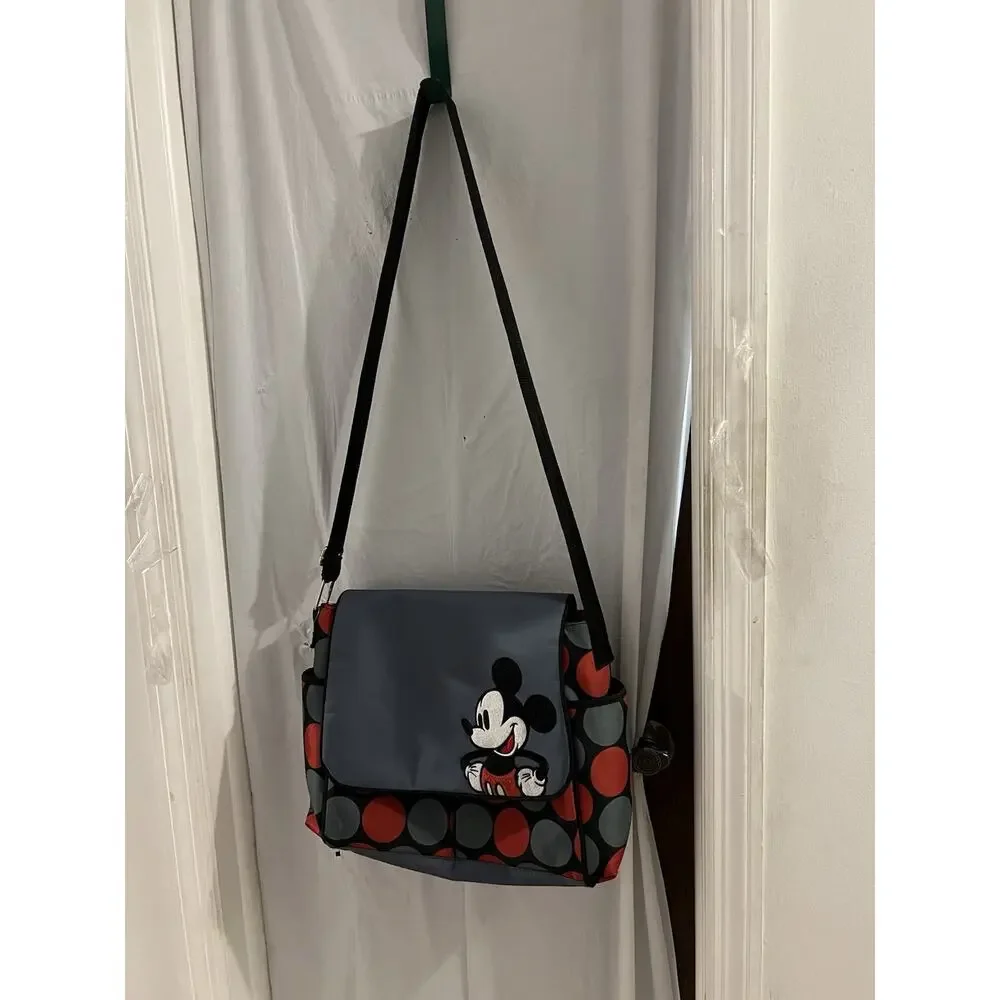 Disney Mickey Mouse Messenger Baby Diaper Bag Girls Boys 12x11x4